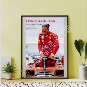LEWIS HAMILTON FERRARI DEBUT DETAILS 11x17 Art Print